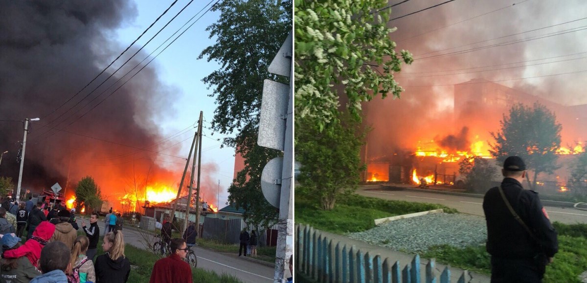 В ещё одном пожаре в Нижнем Тагиле сгорели два жилых дома и автомобиль В ещё одном пожаре в Нижнем Тагиле сгорели два жилых дома и автомобиль