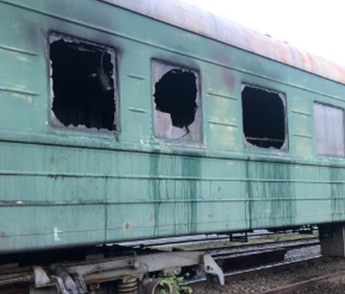 В Свердловской области сгорел вагон поезда, есть пострадавший