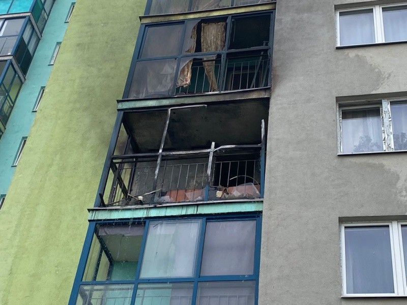 В Екатеринбурге на улице Павла Шаманова произошел пожар