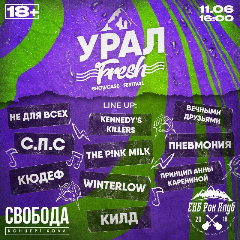 В Екатеринбурге состоится «Урал Fresh Showcase festival»